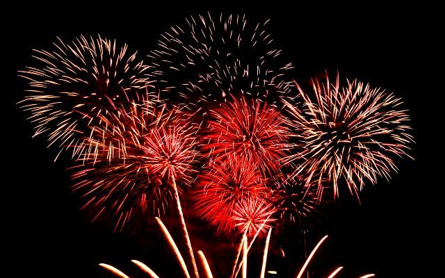 Fourth of July fireworks displays in the suburbs