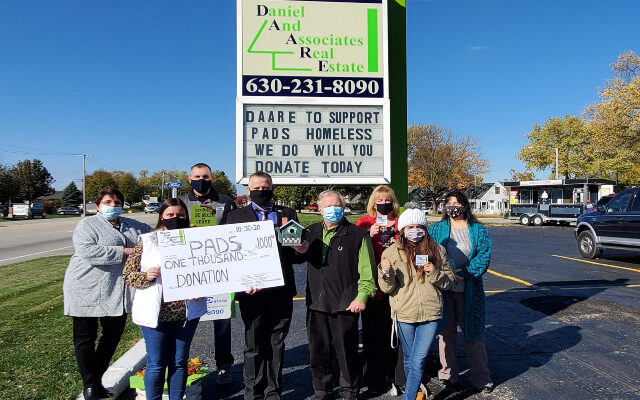 Daniel & Assoc. Real Estate Donates $1,000 To Aid DuPage County’s Homeless