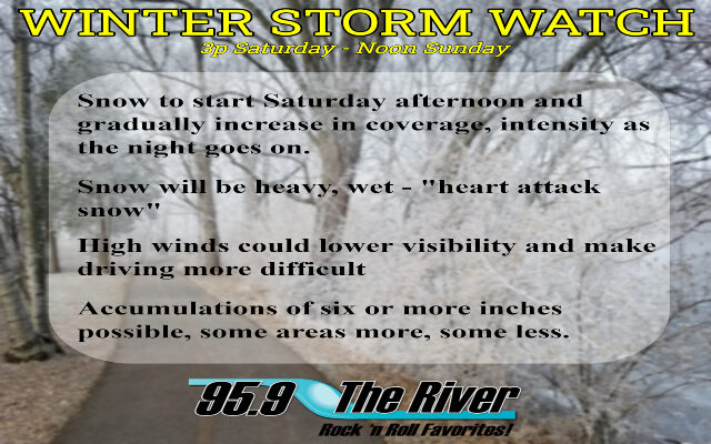 Details on Winter Storm Coming this Weekend