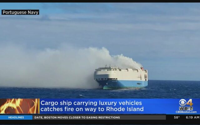 A Burning Cargo Ship Full of Porsches Is Adrift in the Atlantic Ocean