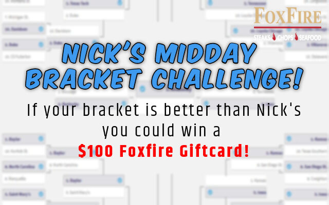 Join My Midday Bracket Challenge at Win $100 to Foxfire