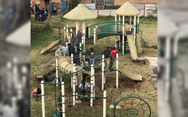 Old Plainfield Playground Now Making Kids Happy in Kenya!