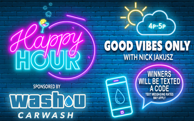 Win WashU's TOP Car Washes during Happy Hour!
