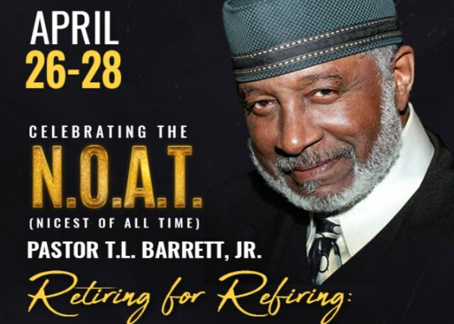 <h1 class="tribe-events-single-event-title">Pastor TL Barrett Jr.’s RETIREMENT Celebration!</h1>