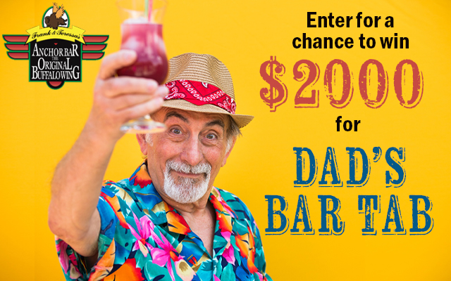 Win $2K for “Dad’s Bar Tab”!
